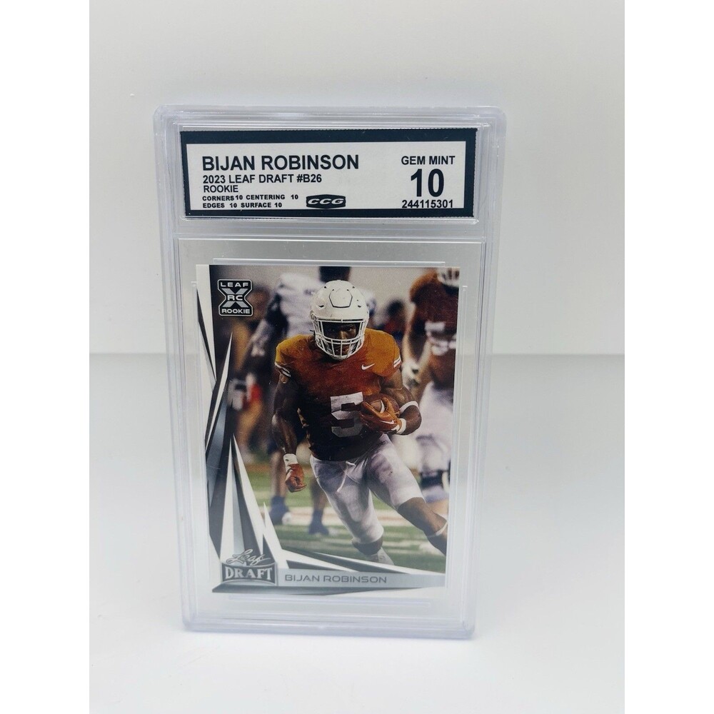 2023 Leaf Draft - V2 Bijan Robinson #B2-6 Green (RC)